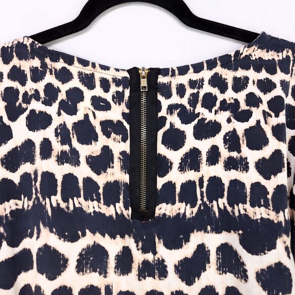 Anthropologie Maeve Silk Blouse Womens Size Small Animal Print 3/4 Sleeve - Picture 10 of 11